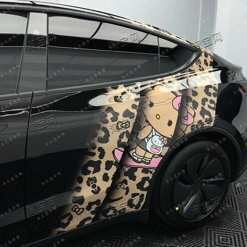 特斯拉Model3/YKT猫车身立柱贴