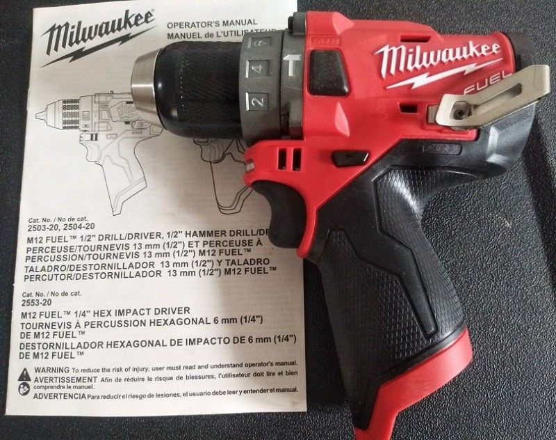 代购原装美行m12米沃奇2404升级版2504无刷12伏冲击手电钻