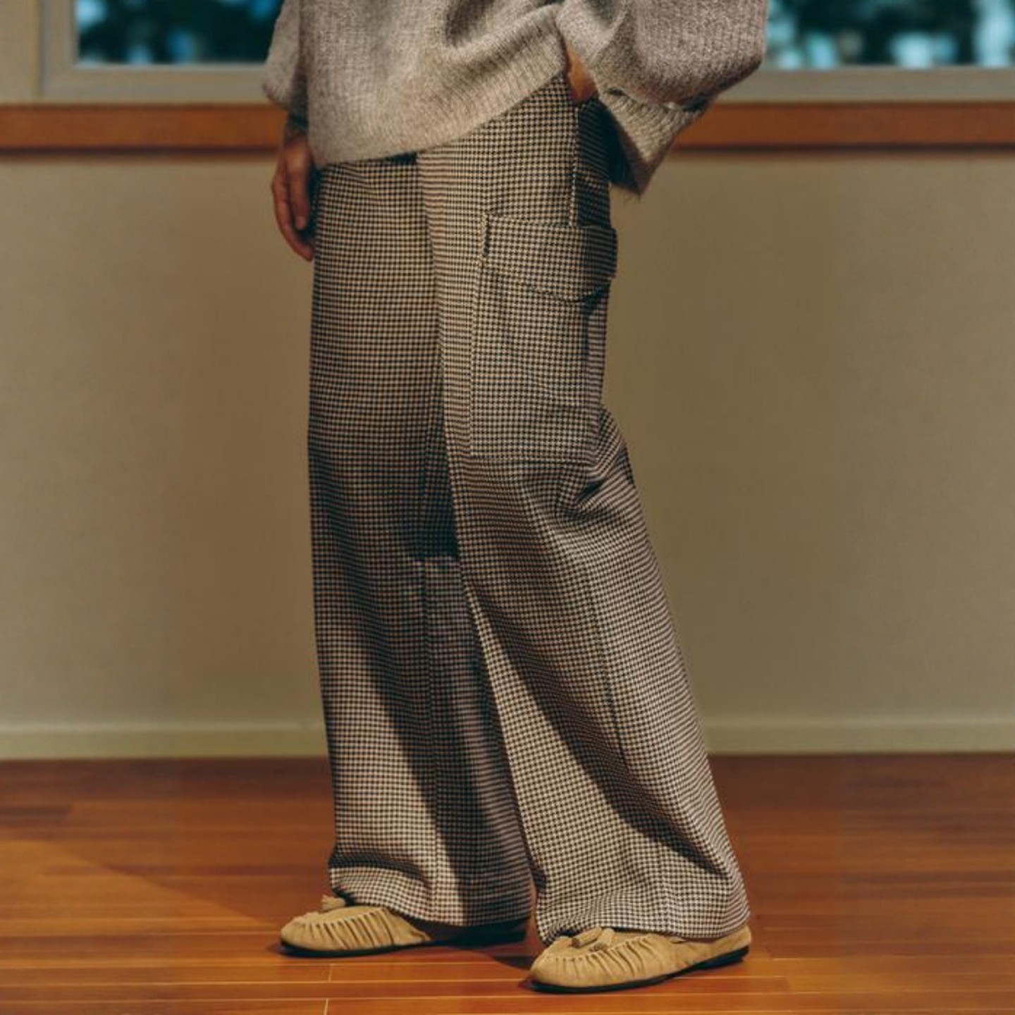 ZA外贸出口女装新款休闲口袋装饰加厚面料千鸟格工装裤9303157,女装/女士精品,休闲裤,淘宝优惠券,粉丝福利购,淘宝优惠卷