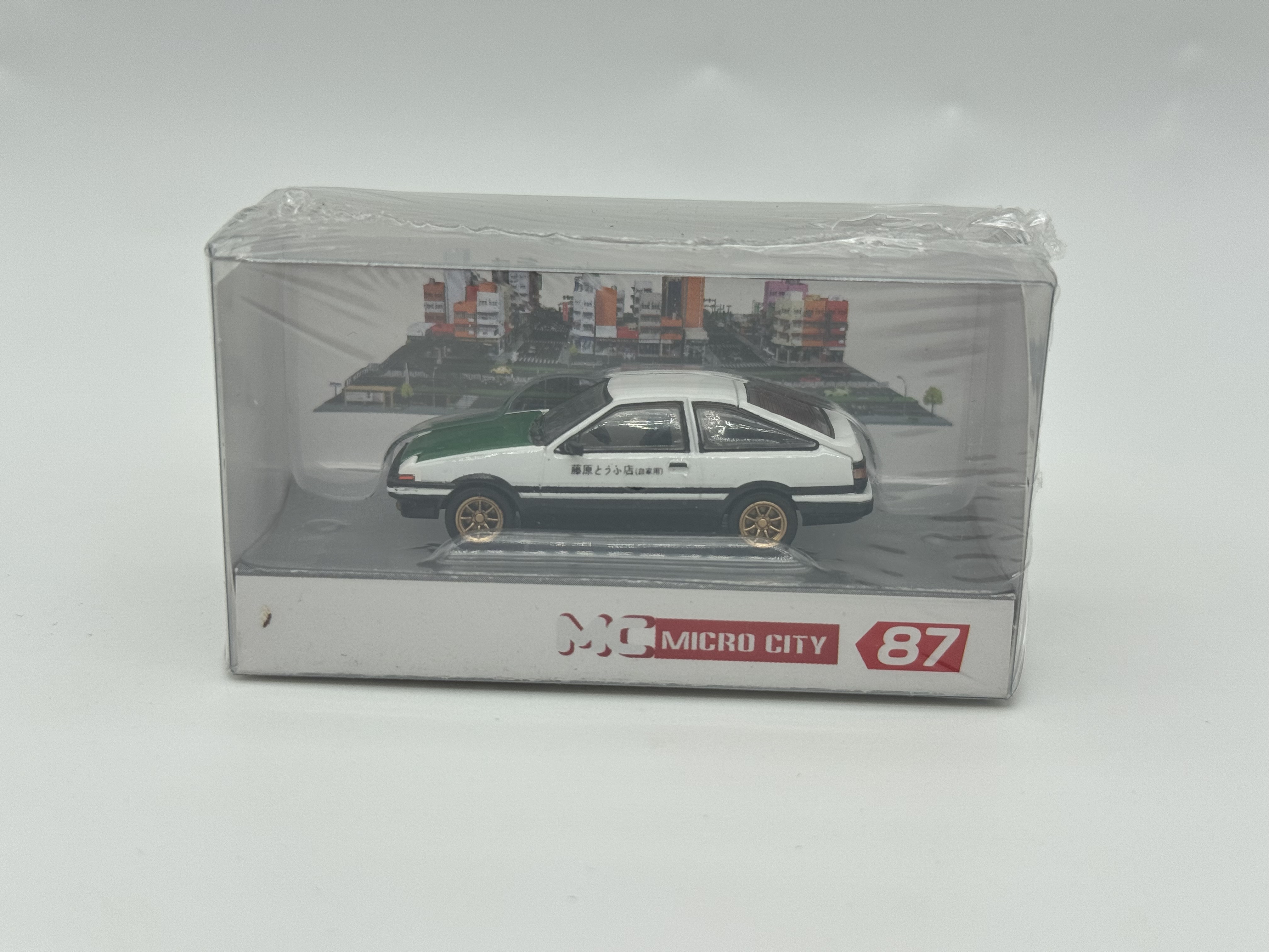 MC 微缩都市 1:87 HO 丰田AE86 藤原豆腐店 头文字D 塑胶汽车模型