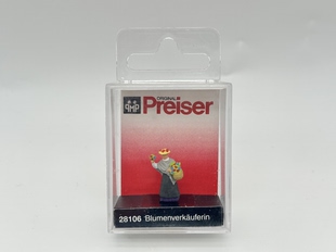 preiser小人微缩微距场景模型1:87HO微观小人道具28106卖花女主