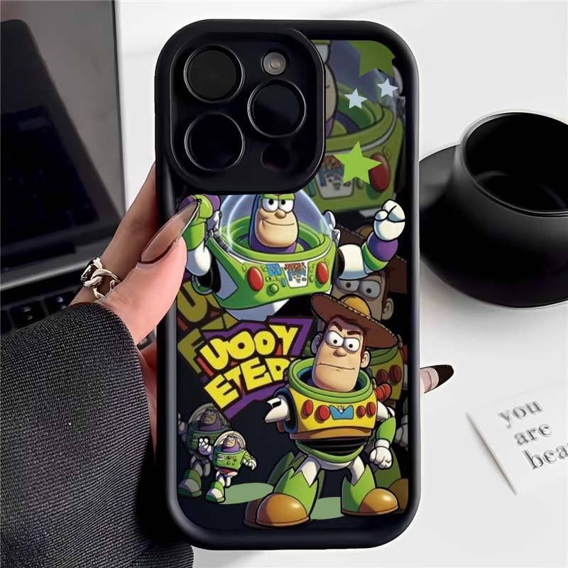 潮牌巴斯光年卡通苹果手机壳硅胶全包软边保护套适用iPhone17/16e/15promax/14plus/13mini/12/11p/xr/xs动漫