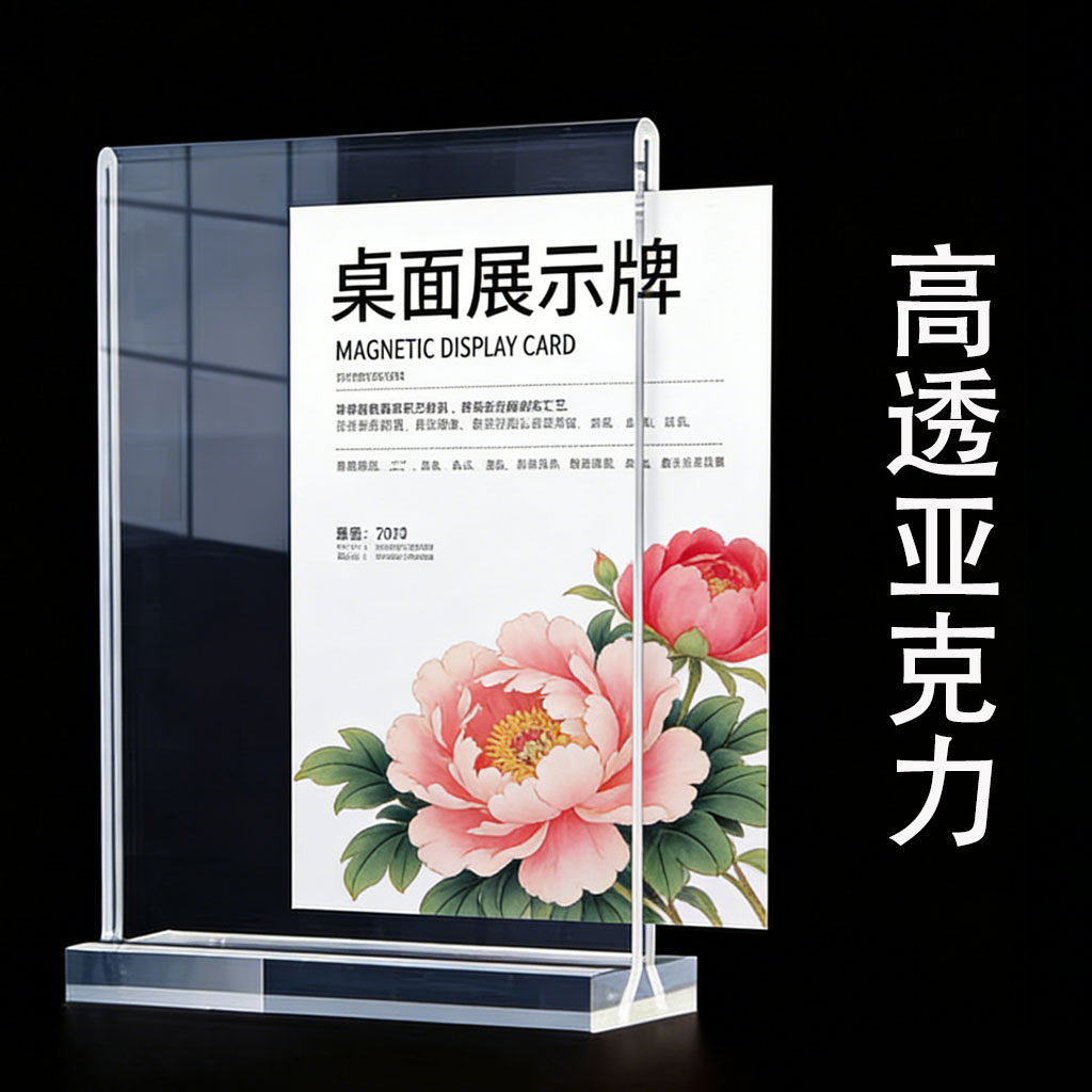 亚克力板a4纸展示架A3透明宣传架图片