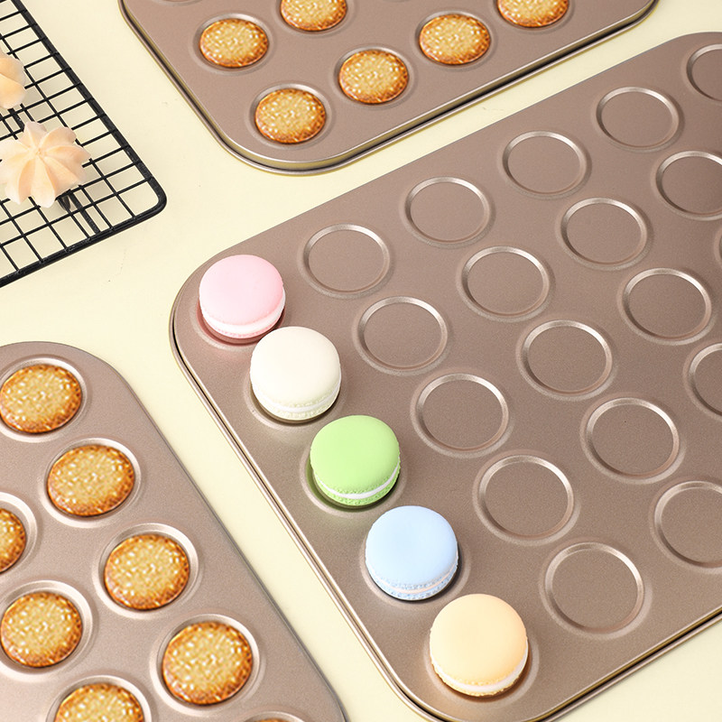 马卡龙烤盘可可脆片曲奇小饼干模具不粘30连巧克力烤箱家用圆形,厨房/烹饪用具,烘焙模具,淘宝优惠券,粉丝福利购,淘宝优惠卷