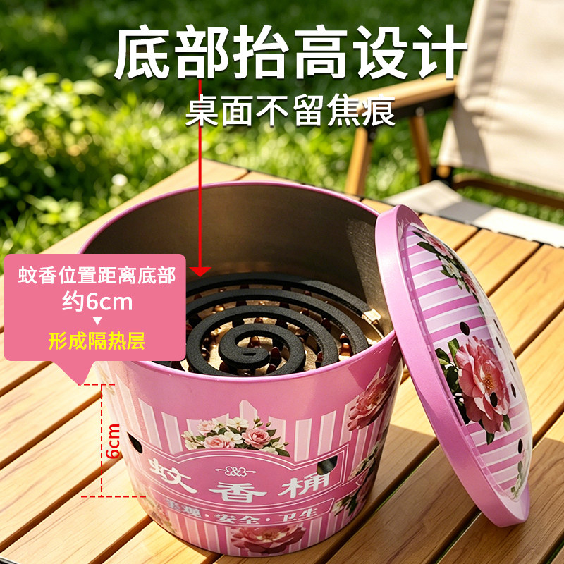 黑猫神蚊香桶蚊香盘加厚防烫隔热蚊香桶耐用室外家庭新款通用图片