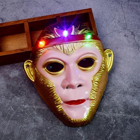 发光面具孙悟空卡通面具道具儿童