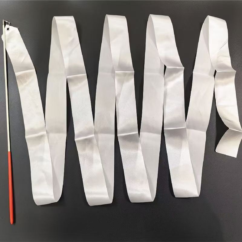 白色黑色跳舞丝带条彩带舞彩带棒