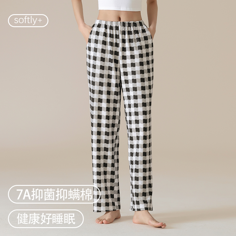 俞兆林睡裤女夏季纯棉宽松长裤