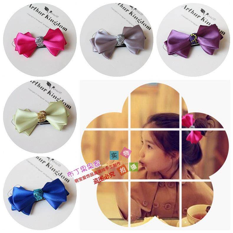 儿童蝴蝶结发夹头饰品宝宝包布不伤发夹子小女孩可爱发卡公主边夹,童装/婴儿装/亲子装,项链,淘宝优惠券,粉丝福利购,淘宝优惠卷