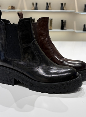 路贝佳女鞋2025新款厚底短靴百搭增高切尔西L25919F-42