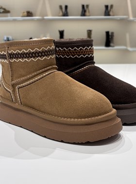 路贝佳女鞋2025新款厚底雪地靴时尚百搭保暖棉鞋L25994F-30