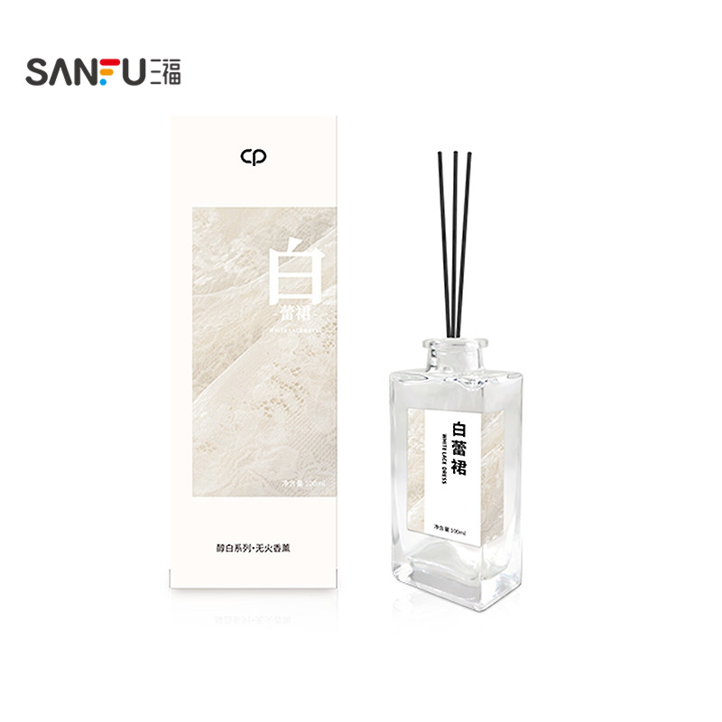 三福水生香醇白系列藤条香薰10香薰条/棒