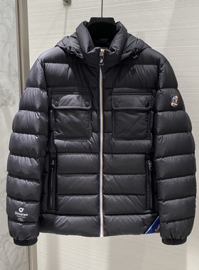 现货CNC男装 25秋冬logo字母徽章刺绣男士连帽厚款羽绒服 425006