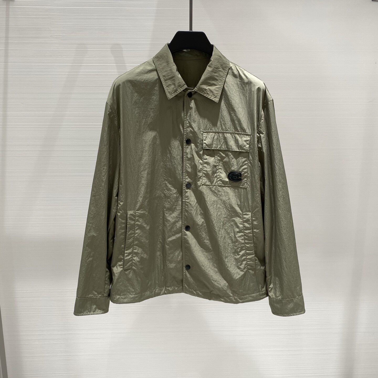Cavalli Class 26春夏金属logo字母装饰薄款男士夹克外套