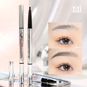 xixi流光幻彩双头眉笔防水防汗不脱色持久不晕染自然立体眉笔