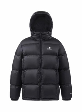 骆驼火山羽绒服男女连帽抗静电鸭绒保暖情侣面包服 M34CR07674B