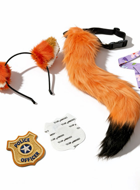 朱迪帽兔子圆顶礼帽疯狂动物城警官朱迪帽子儿童成人发箍头饰帽子