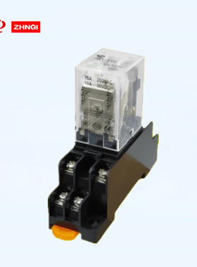 正启HH62P中间继电器 JQX-13F QLY2N DC24V AC220V DC12V 8脚 10A