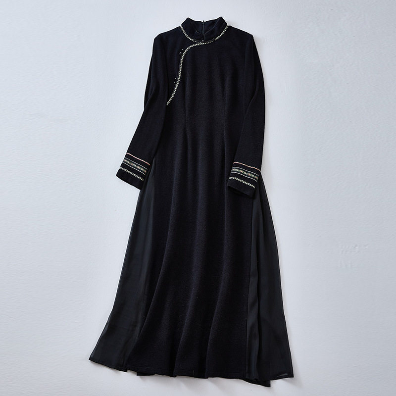 婵茶赋新中式女装年轻款汉服茶服旗袍
