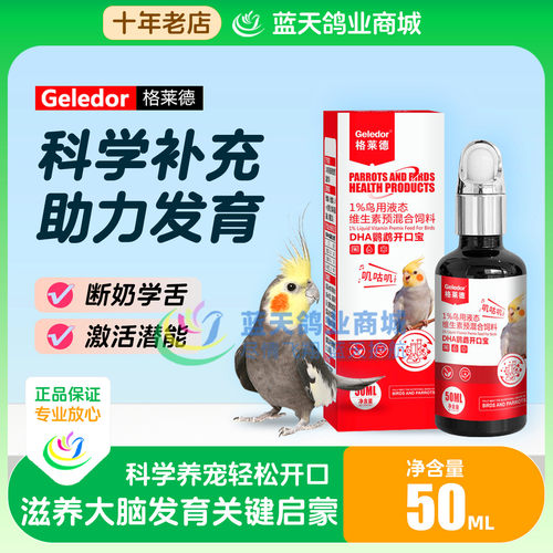 格莱德鹦鹉DHA开口宝鸟学舌说话