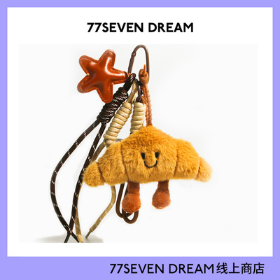 可爱法式牛角包miu系玩具面包