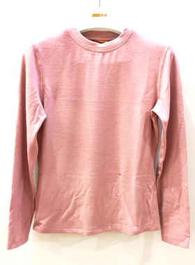 新一系新1系女士中领X9双面薄绒发热纤维保暖秋衣单件上衣YE68601