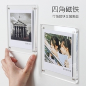 亚克力拍立得相纸保护套爱豆小卡展示牌三寸卡套456寸小相框收纳