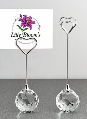 爱心水晶标签夹立式菜单价签展架