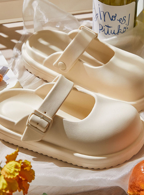 EVA新款夏季包头拖鞋女外穿鞋软底懒人鞋勃肯凉拖鞋家居室内防滑