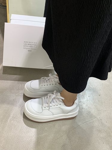 TWTW日系松糕底系带面包鞋