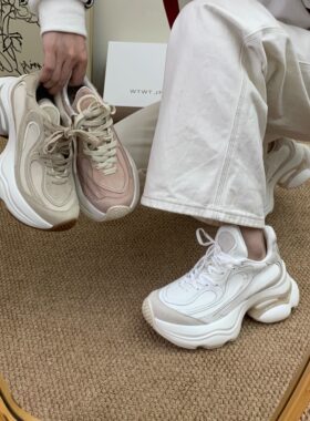 SGIRL TWTW软妹轻便老爹鞋女2026新款百搭透气厚底增高运动休闲鞋