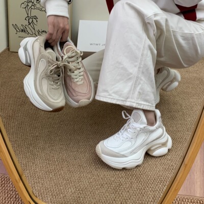SGIRL TWTW软妹轻便老爹鞋女2026新款百搭透气厚底增高运动休闲鞋