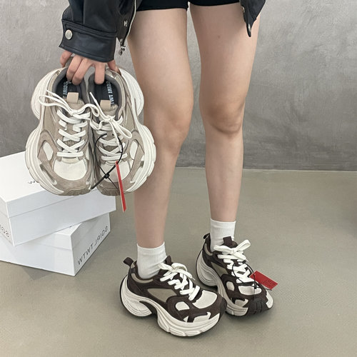 SGIRL TWTW韩版厚底老爹鞋女2025新款小个子增高轮胎休闲运动鞋潮
