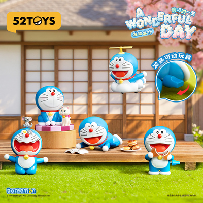 哆啦A梦美好的一天发条玩具盲盒