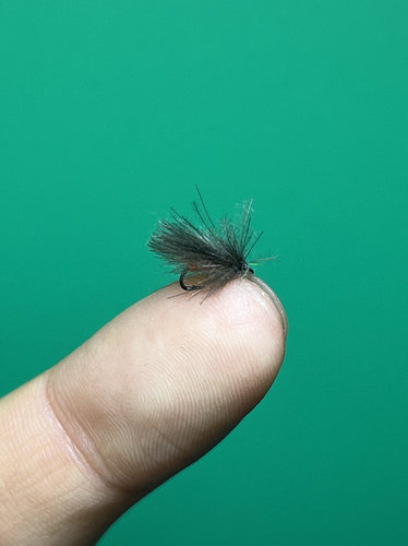 CDC干式飞蝇钩飞钓天展钓微物路亚干式浮水石蚕蛾马口白条桃花饵