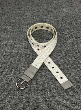 Kzzy中古vintage白蕾丝宫廷法式小众高智感小众配饰腰带皮带