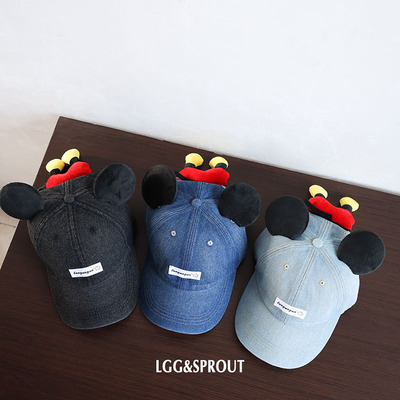 新款亲子牛仔棒球帽春秋韩版时尚