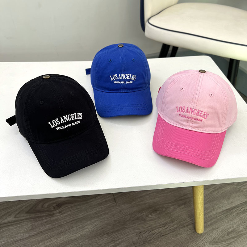 儿童克莱因蓝帽子春秋韩版时尚男女童刺绣字母棒球帽潮宝宝鸭舌帽