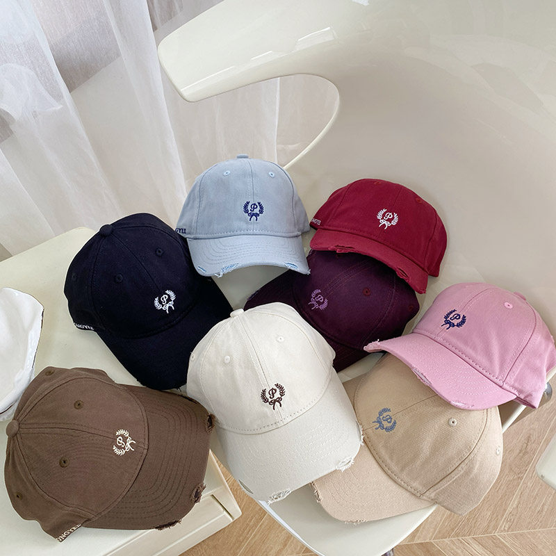 儿童帽子春夏季亲子薄款小麦穗P字母防晒太阳棒球帽男女童鸭舌帽