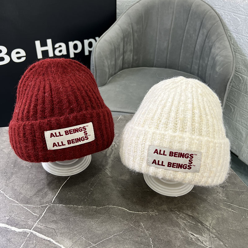 儿童帽子秋冬韩版时尚男女童贴标字母针织毛线帽宝宝保暖护耳帽冬,童装/婴儿装/亲子装,帽子,淘宝优惠券,粉丝福利购,淘宝优惠卷