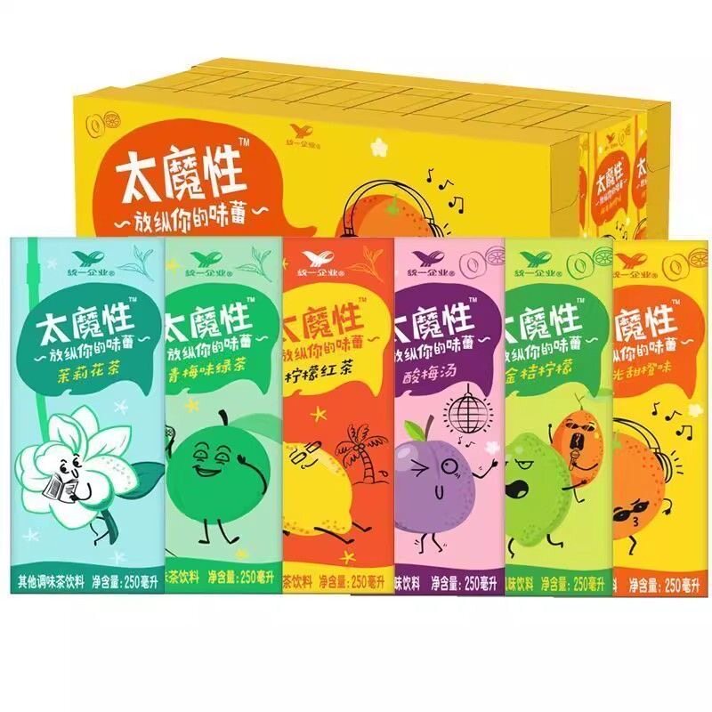统一太魔性柠檬红茶250ml*24瓶整箱夏季饮料金桔柠檬茉莉花茶