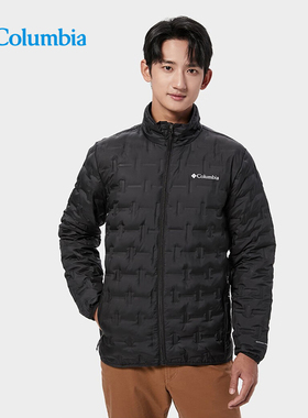 哥伦比亚户外轻便羽绒服男士25秋冬银点热能保暖650篷外套WE8412