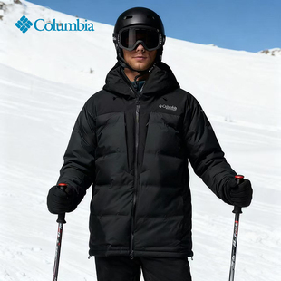 哥伦比亚户外钛金系列金点热能羽绒服男秋冬防风保暖滑雪服WE3084