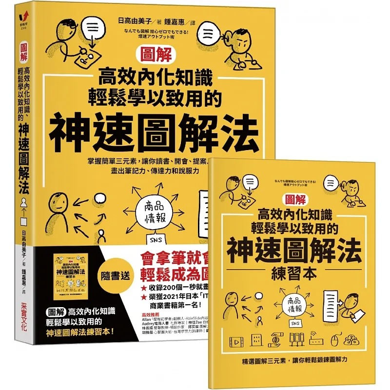 现货日高由美子【图解】高效内化知识、轻松学以致用的神速图解法：掌握简单三元素采实文化台版原版职场工作术港台图书