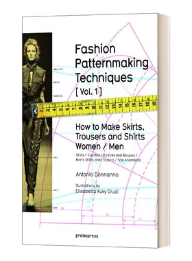 现货 英文原版 Fashion Patternmaking Techniques 进口艺术 时尚造型设计1 设计 艺术
