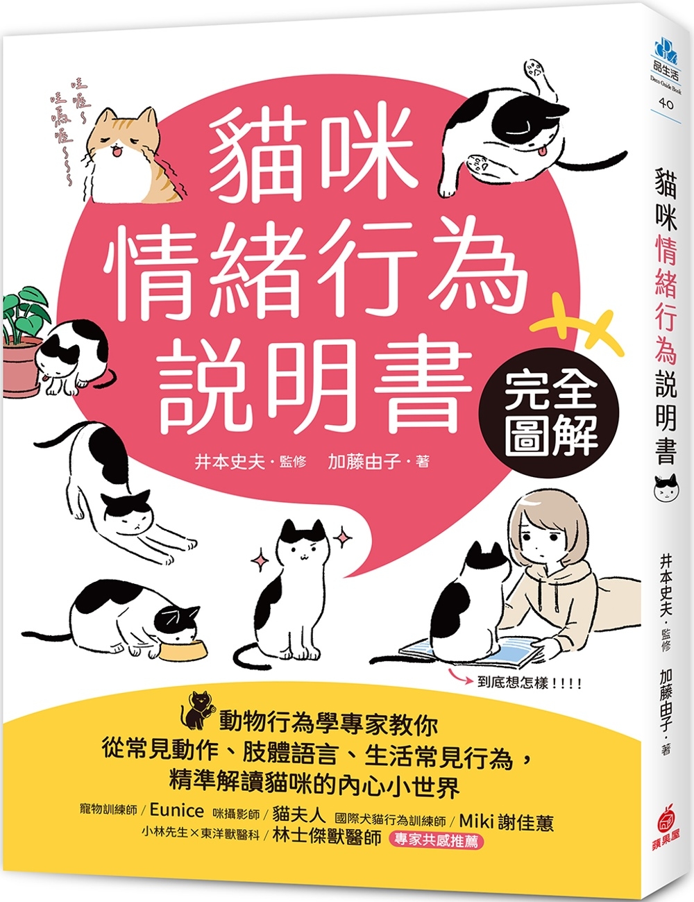 预售猫咪情绪行为说明书：完全图解！动物行为学专家教你从常见动作、肢体语言、生活常见行为，精准解读猫咪的内苹果屋加藤由