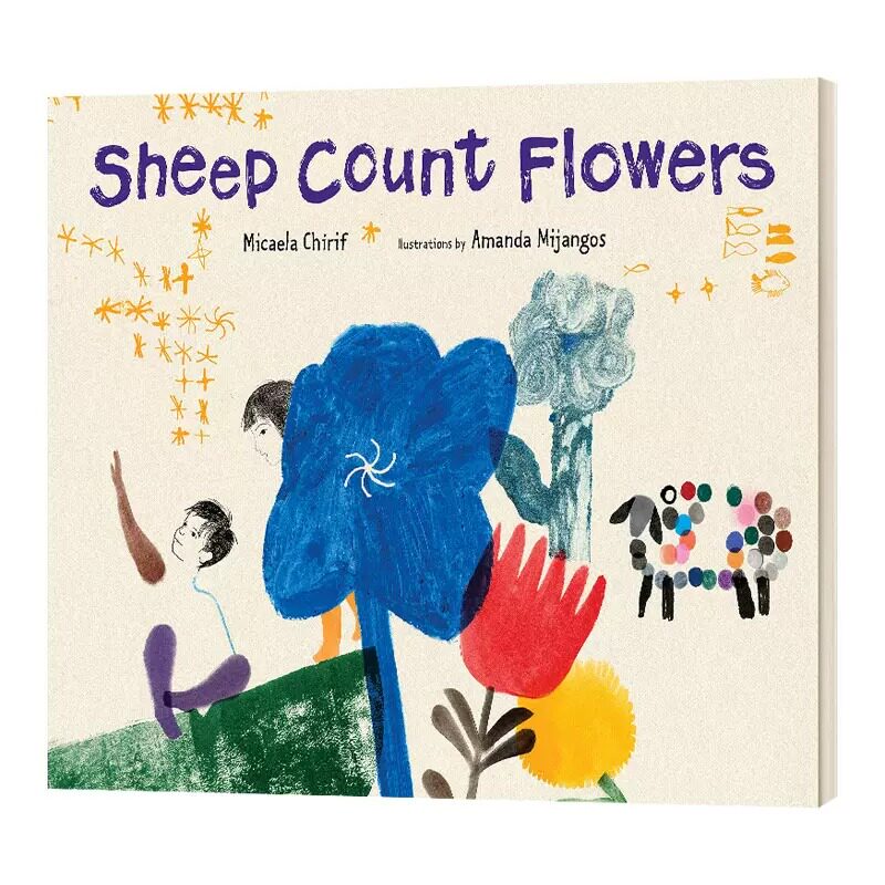 原版 羊睡不着时数花儿sheep count flowers 2021bib金苹果奖绘画家 4