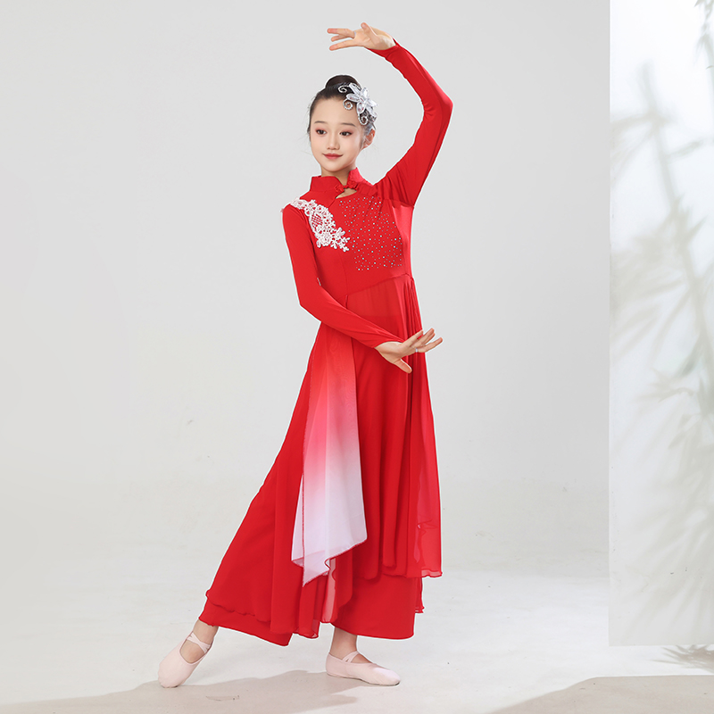 儿童古典舞演出服中国风民族舞服