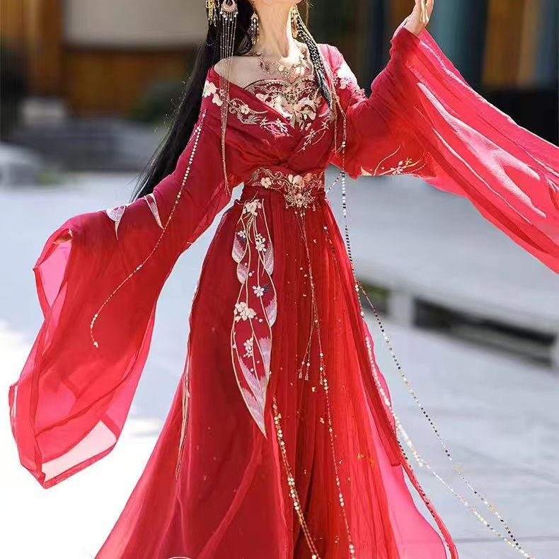 2026新款汉服女装十二花神帝姬魏晋南北朝重工刺绣超仙交领襦裙