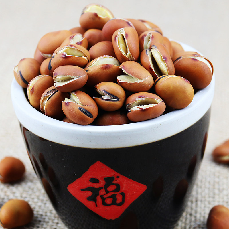 干炒蚕豆原味胡豆盐炒豆子500gx2炒货休闲办公室零食特产小吃农家